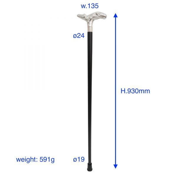 紳士手杖鱷魚頭實木拐杖