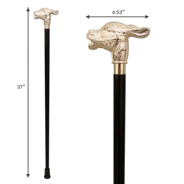 銀色驢銅頭手杖/翻砂驢頭拐杖製造商